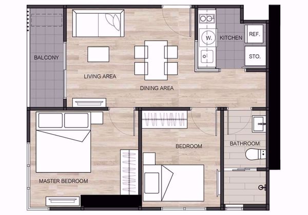 Picture of 2 bed Condo in The Base Garden Rama 9 Huamak Sub District C10298