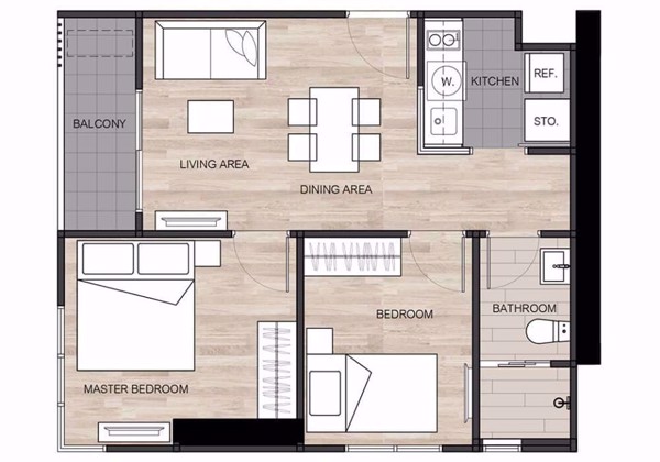 Picture of 2 bed Condo in The Base Garden Rama 9 Huamak Sub District C10338