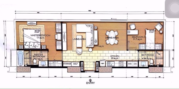 รูปภาพ 2 ห้องนอน Condo ในโครงการ Circle Living Prototype Makkasan Sub District C016098