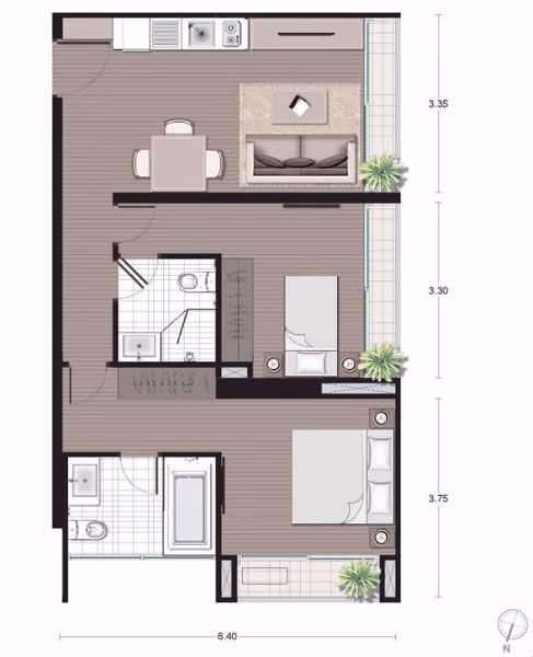 Picture of 2 bed Condo in Noble Revo Silom Silom Sub District C016631