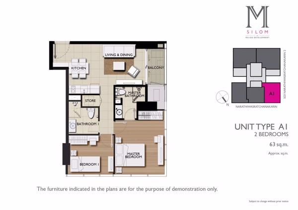 Picture of 2 bed Condo in M Silom Suriyawong Sub District C017781